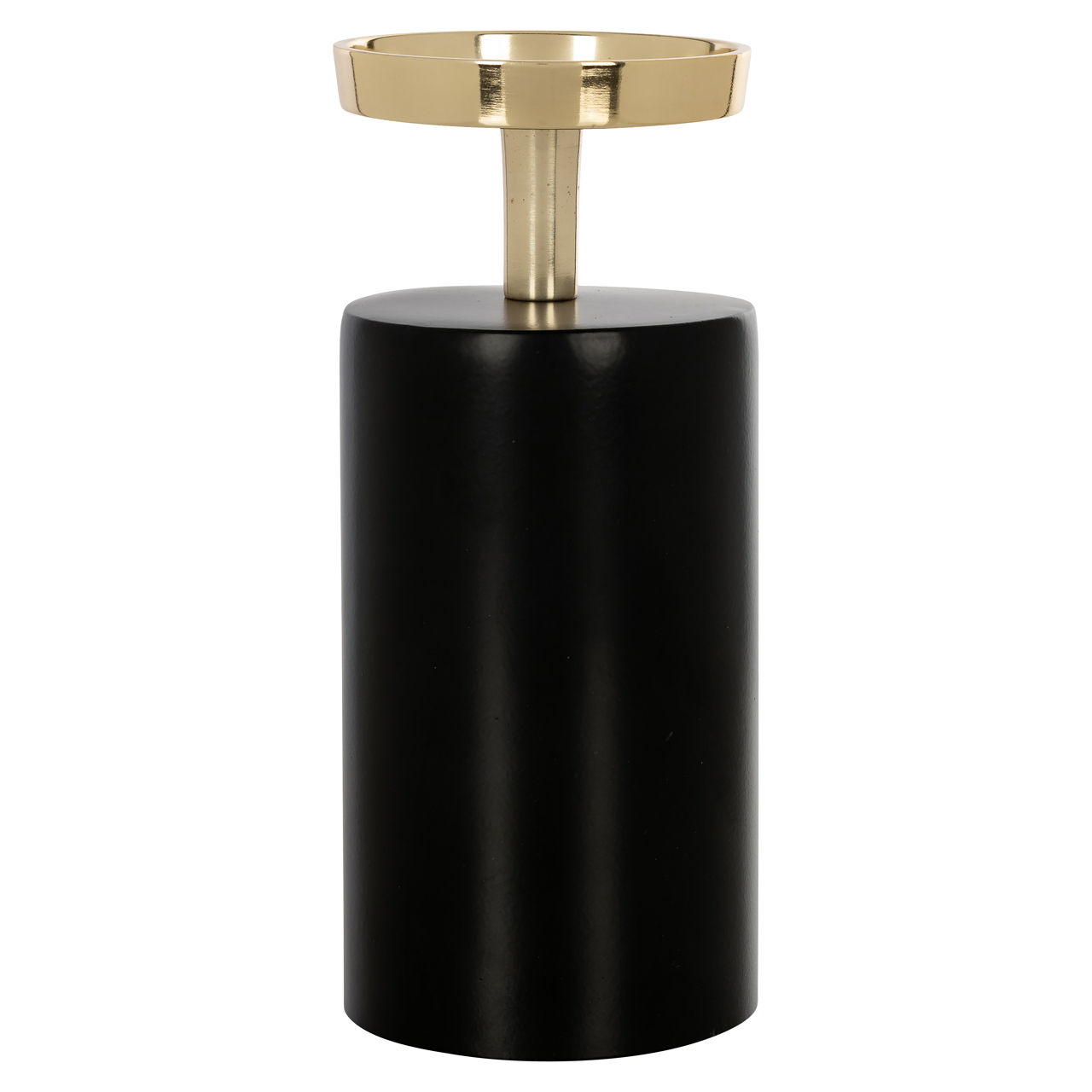 Kandelaar Caya black/gold large