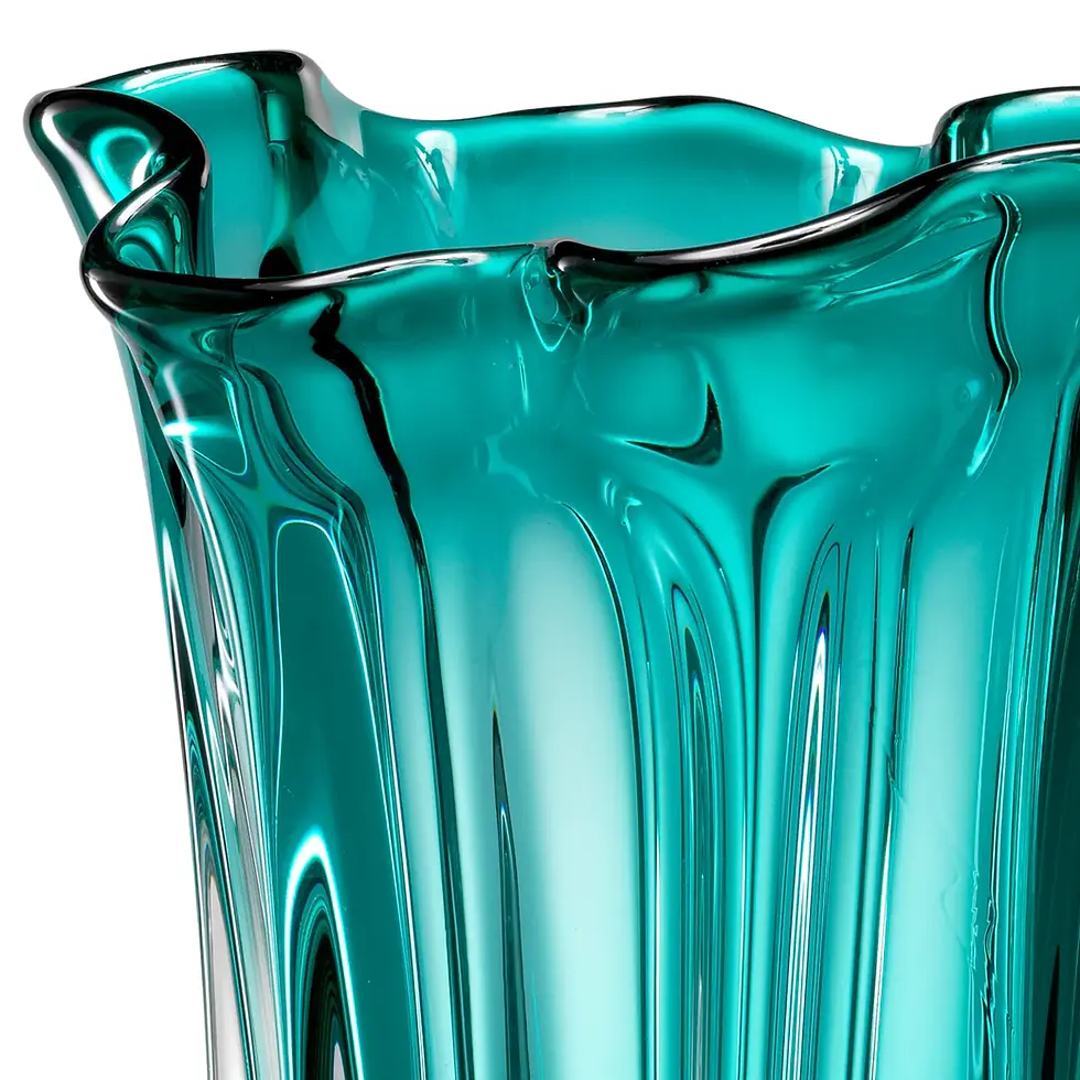 Thumbnail: Eichholtz- Vase Vagabond- Hand blown glass | turquoise colour