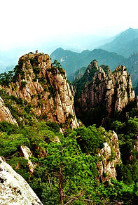 Huangshan trekking China, Huangshan il vagabond viaggia trekkig, Huangshan sentieri cina