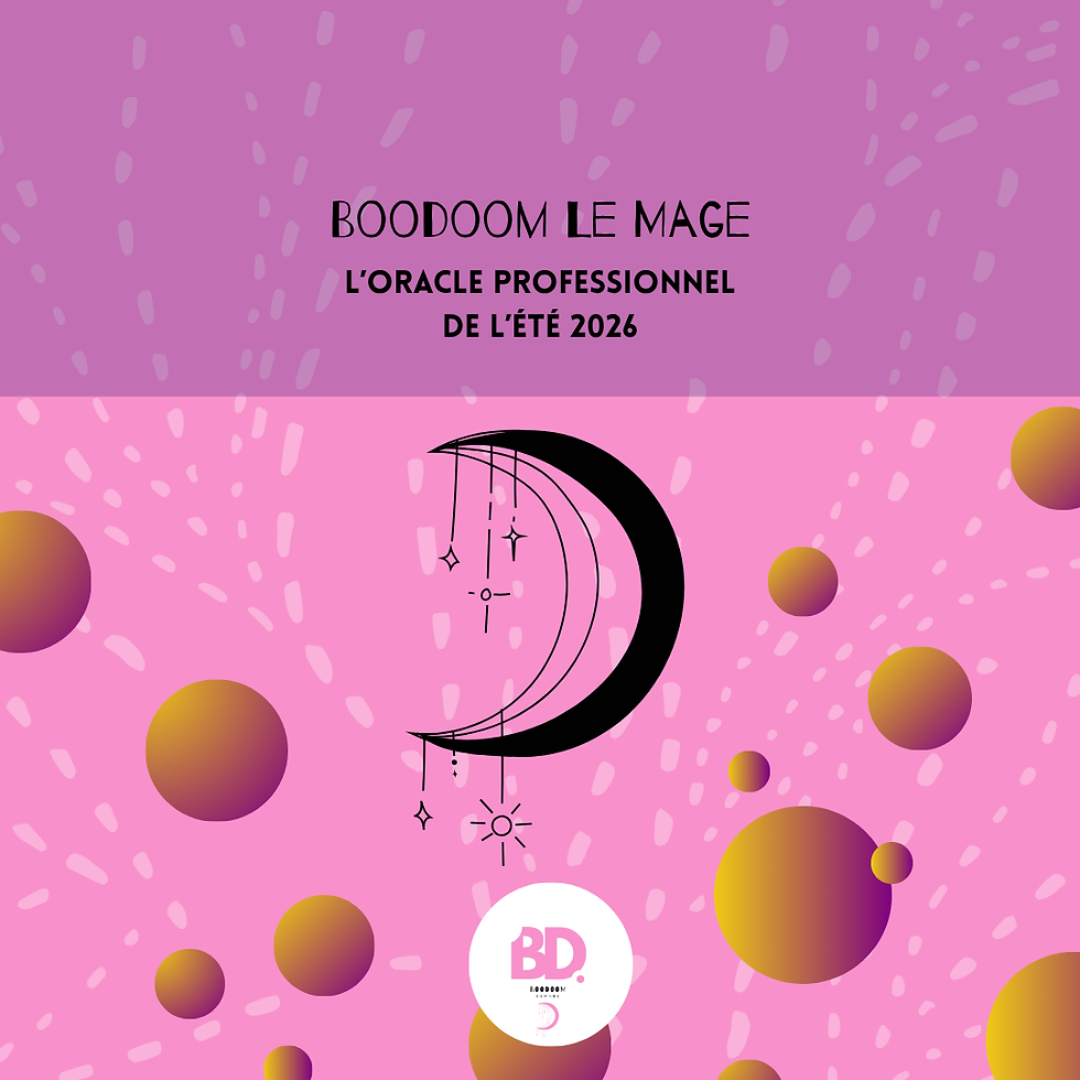 Illustration de Boodoom Le Mage avec symbole lune et étoiles