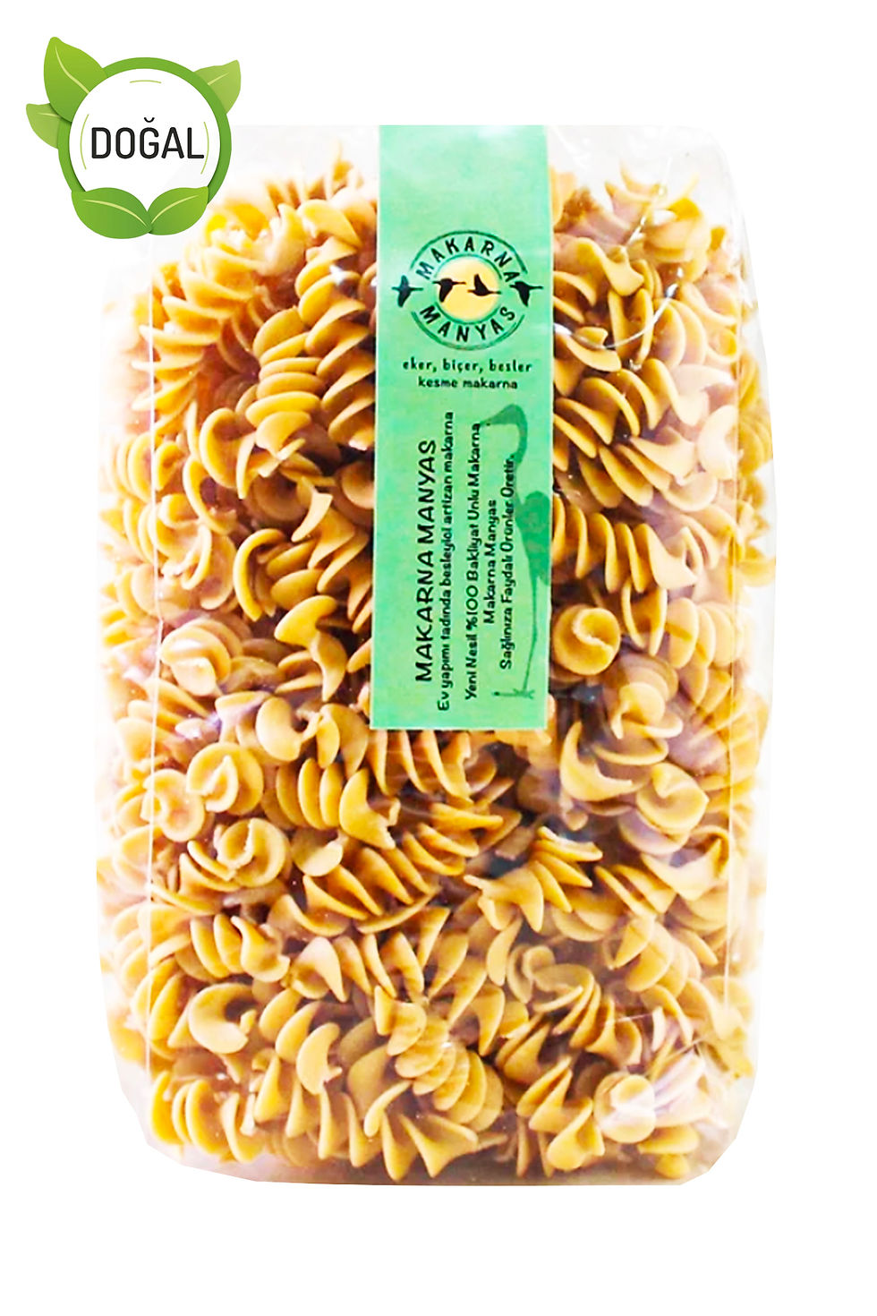 Makarna Manyas Nohut Burgu Makarna 300 g - Düşük Glutenli, Besleyici ve Doğal