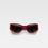 Miniature : lunettes de soleil jacquemus gala burgundy face