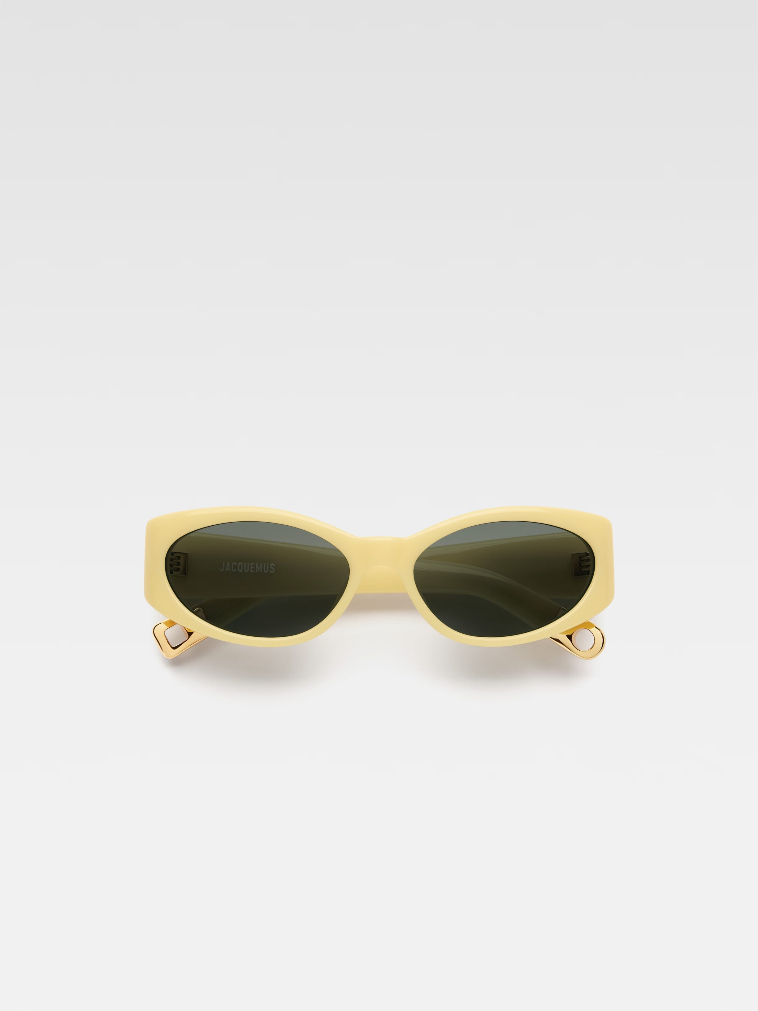 lunettes jacquemus ovalo pale yellow