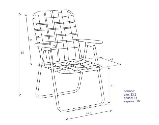 Miniatura: Sillón Gauchito Aluminio