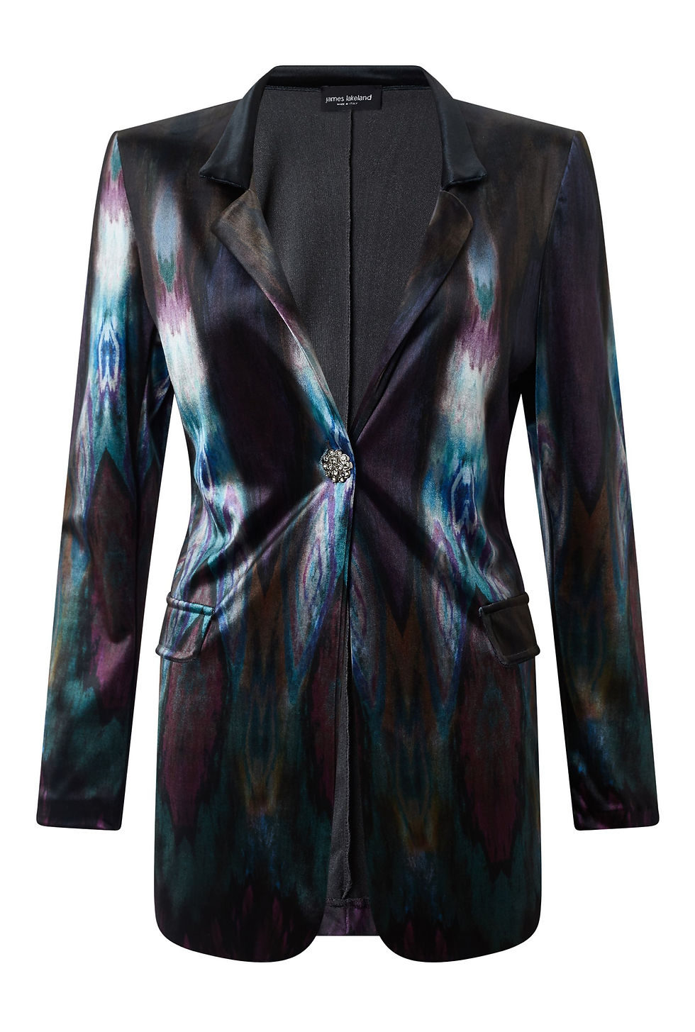 James Lakeland Print Velvet Fabric, Multi-Coloured