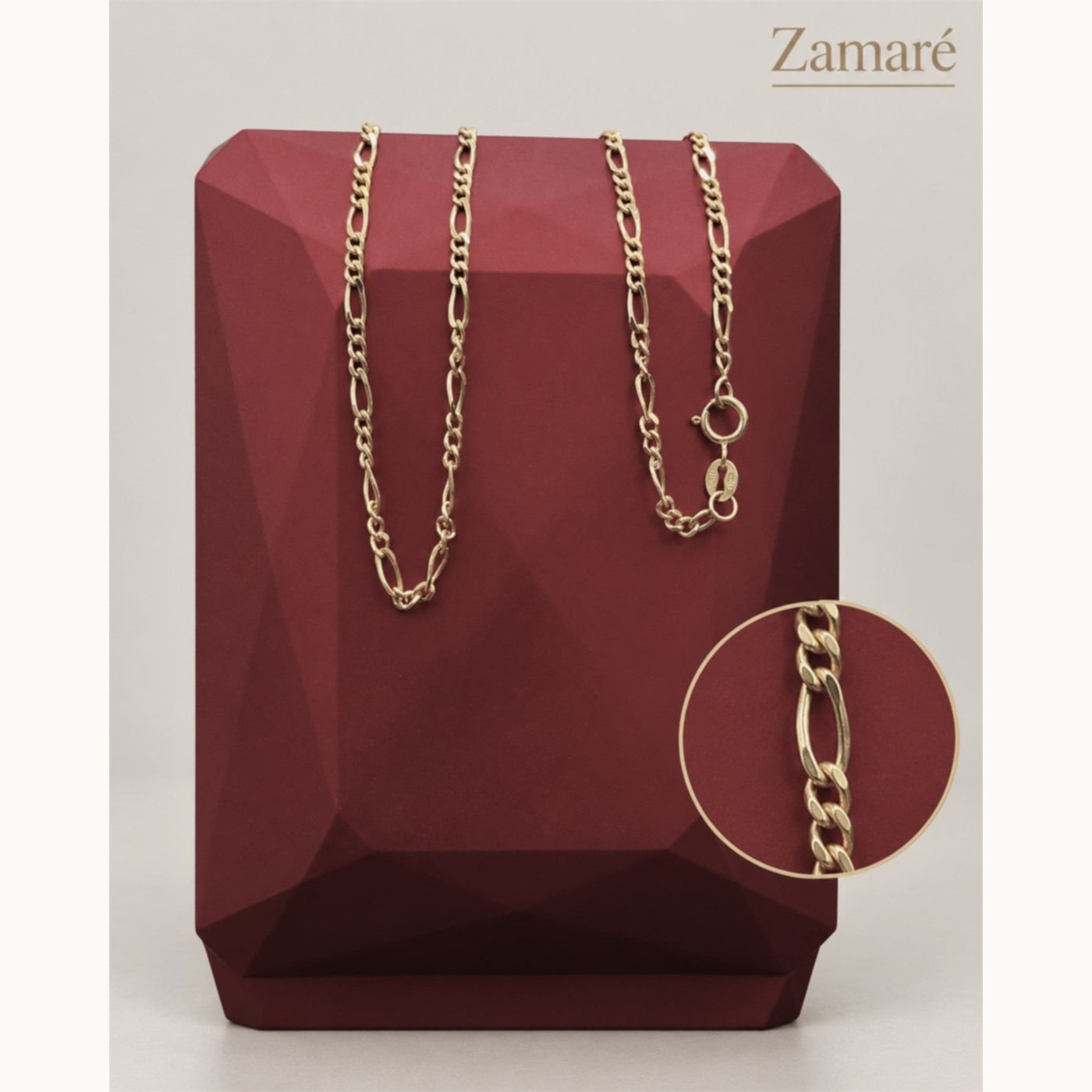 Cadena 3x1 Oro 18K 45cm 1.96g