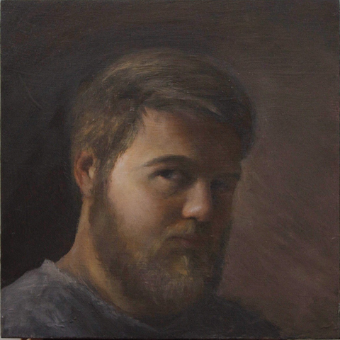 Portrait, oil painting, blonde male, classical painting