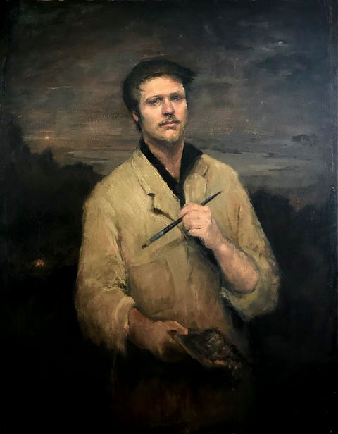 Portrait, oil painting, painter, classical painting