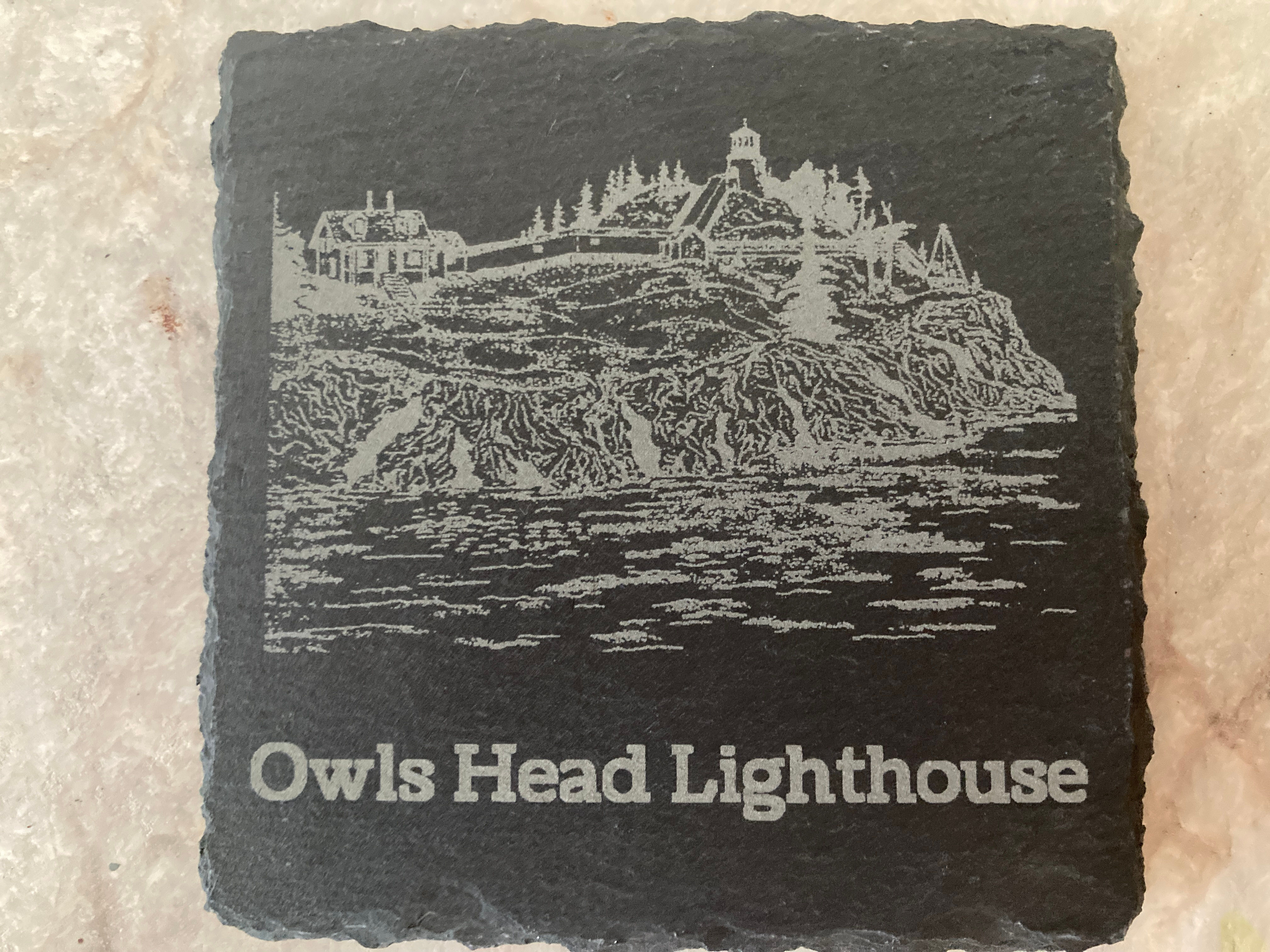 Slate Coasters of Owls Head