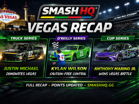 SMASH HQ iRacing Weekend Recap: Vegas Raises the Standard Across All Three Series