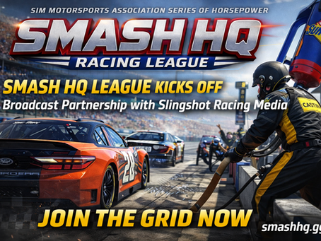 SMASH HQ iRacing League Weekend Begins Next Friday — Broadcast Partnership Announced