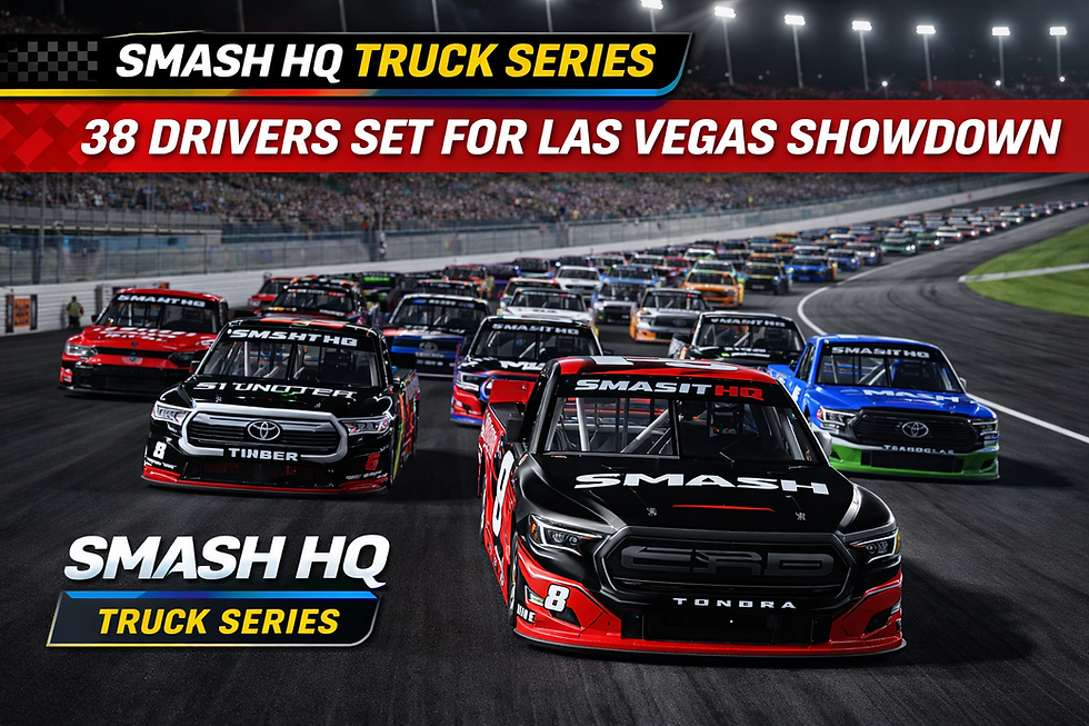 SMASH HQ iRacing Truck Series: 38 Drivers Set for Las Vegas Showdown