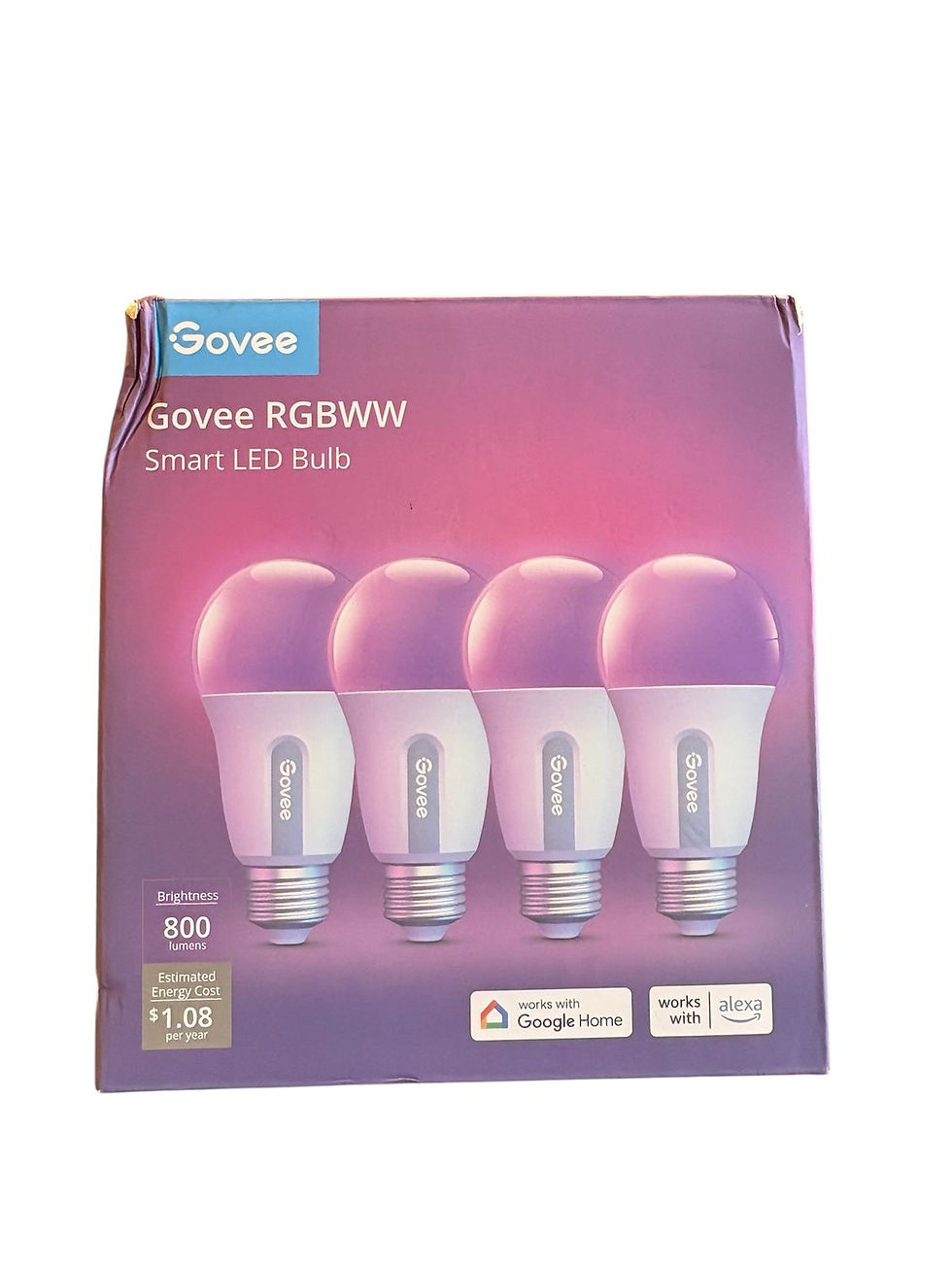 Bombillas Inteligentes Govee, WiFi y Bluetooth,SKU: HOG0302