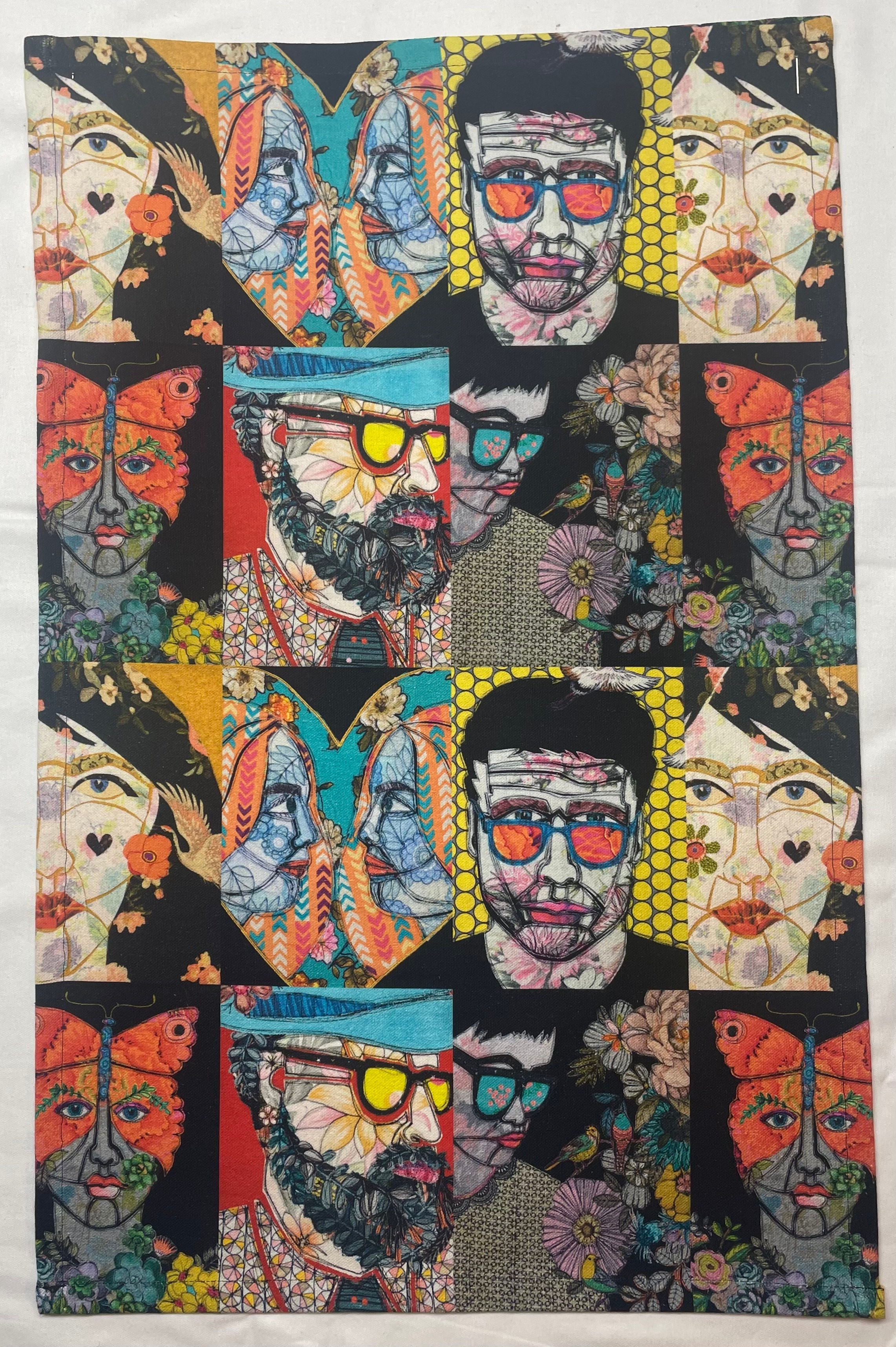 Portrait Puzzle Tea Towel