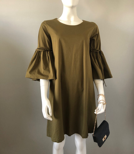 Woolworths Puff Sleeve Dress – Stylish and Effortless