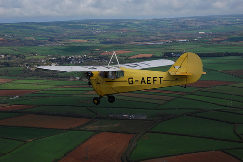 G-AEFT near Bodmin