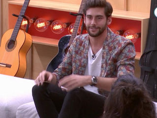 Alvaro meets the contestants of the Spanish talent show Operación Triunfo in Barcelona (Wednesday 17
