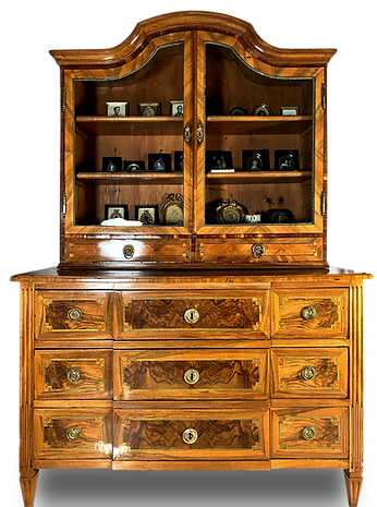 Louis-XVI-Aufsatzvitrine