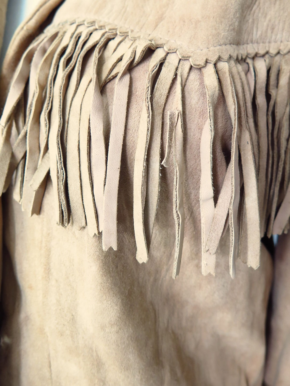 Thumbnail: 1960s 1970s Fringed Suede Jacket