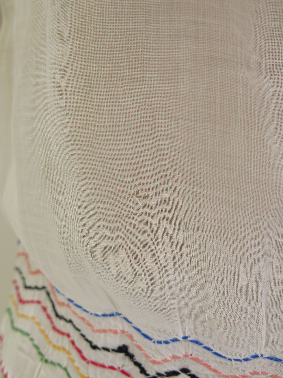 Thumbnail: Vintage 1930s Hungarian Embroidered Peasant Blouse