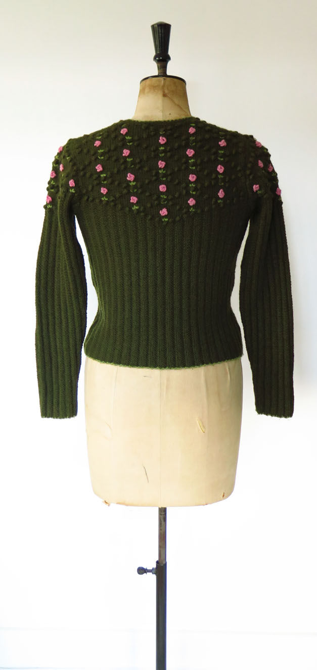 Thumbnail: 1980s Does The 40s Austrian Knitted Cardigan