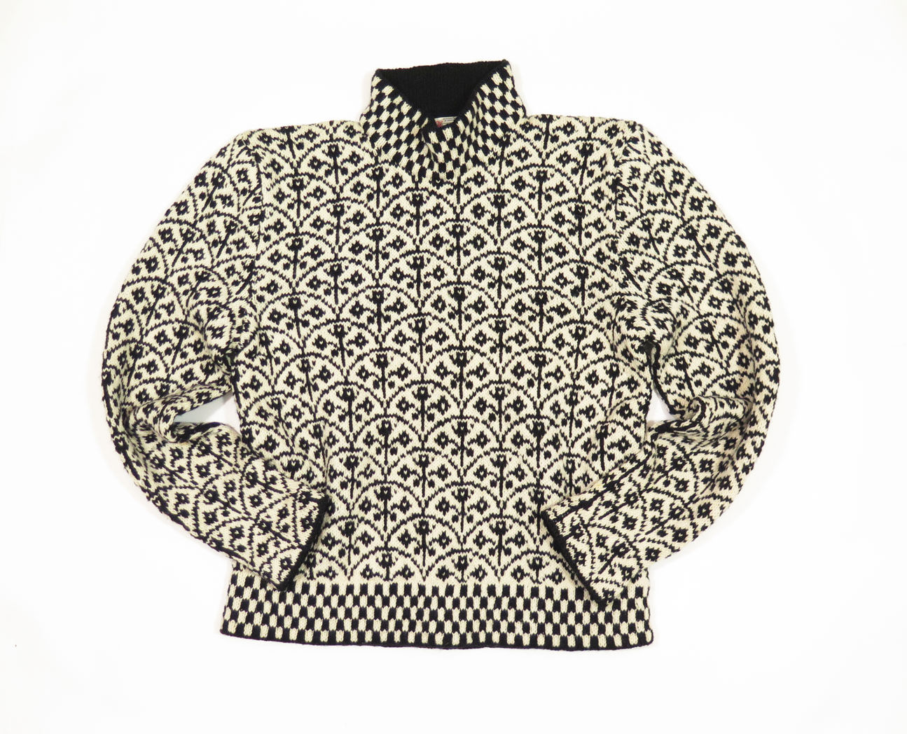 1960s Norwegian Hand Knitted Wool Sweater