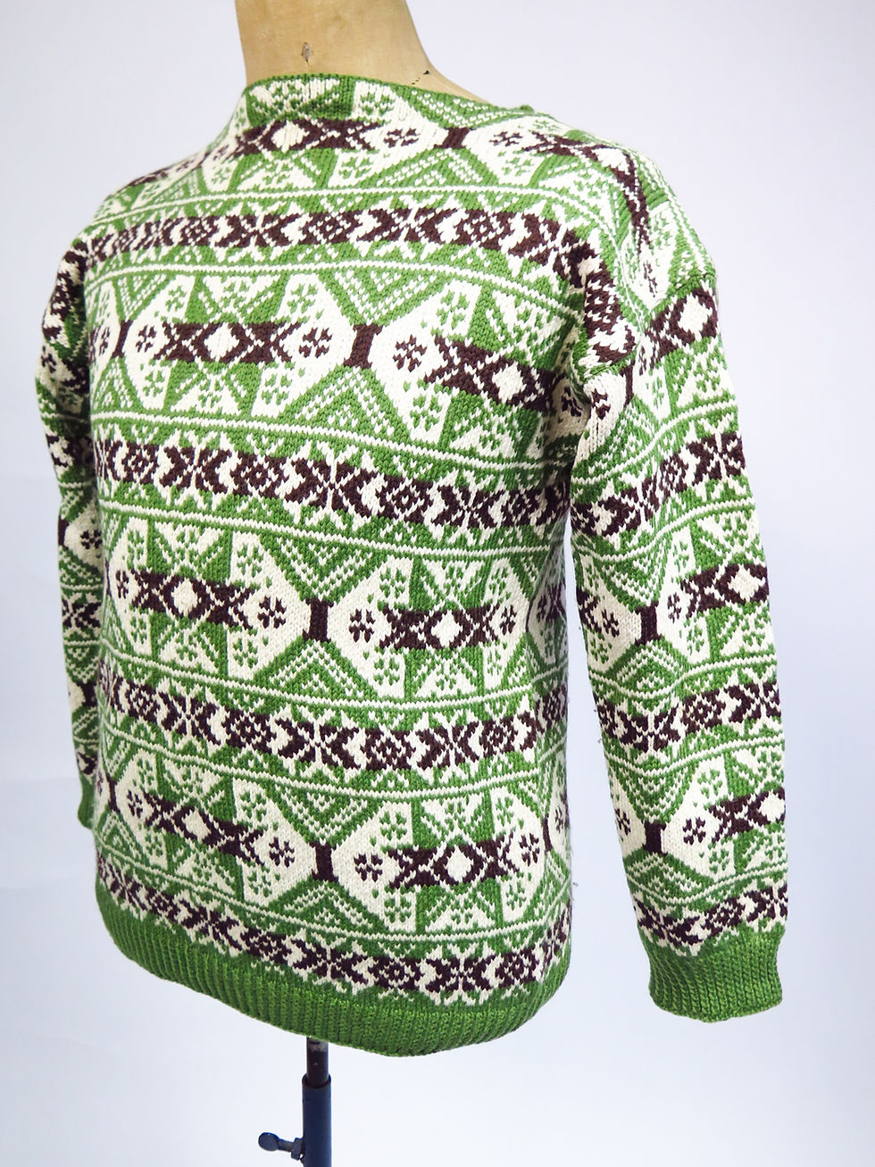 Thumbnail: 1970s Hand Knitted Norwegian Scandi Style Jumper