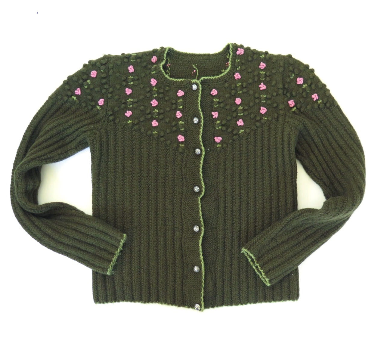 1980s Does The 40s Austrian Knitted Cardigan