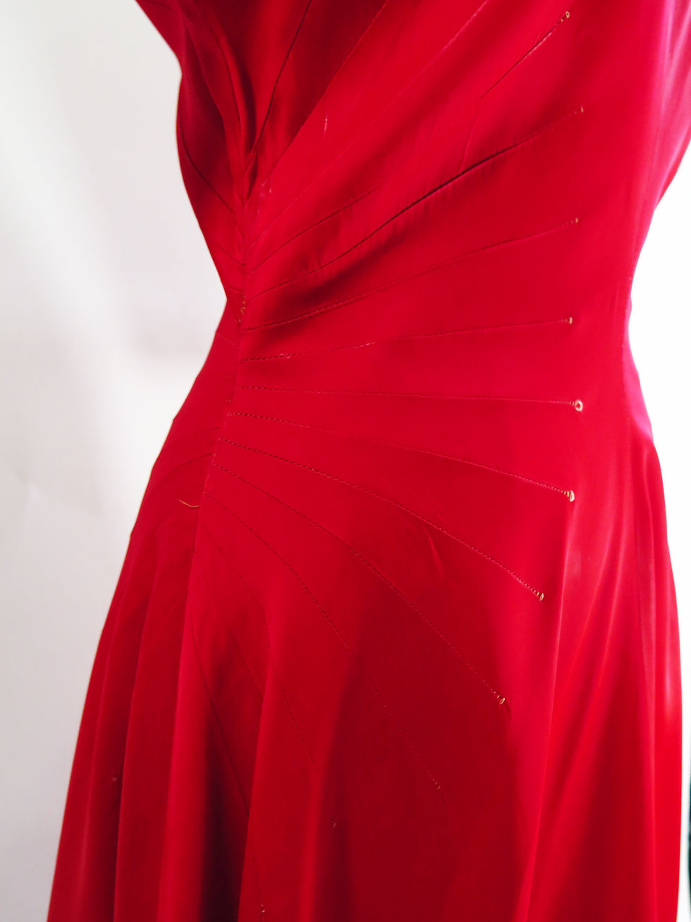 Thumbnail: 1950s Red Evening Dress