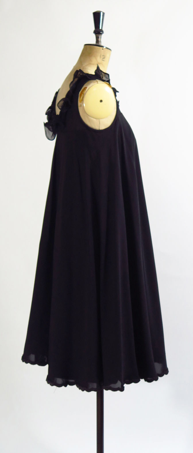 Thumbnail: 1960s Black Baby Doll Dress