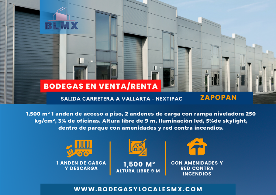 Bodegas y locales Salida a Vallarta BLMX