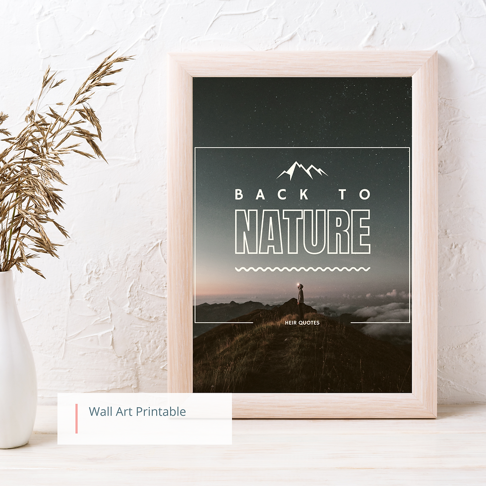 Thumbnail: Back To Nature