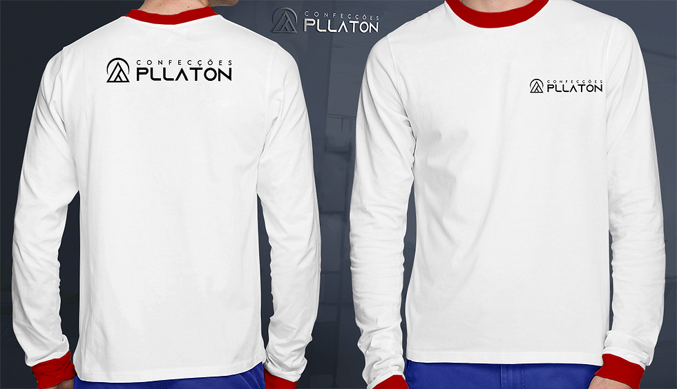 Miniatura: camiseta basica manga longa branca personalizada