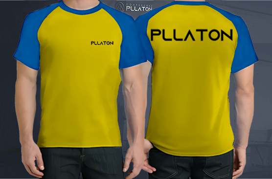 Miniatura: camiseta raglan amarela  personalizada