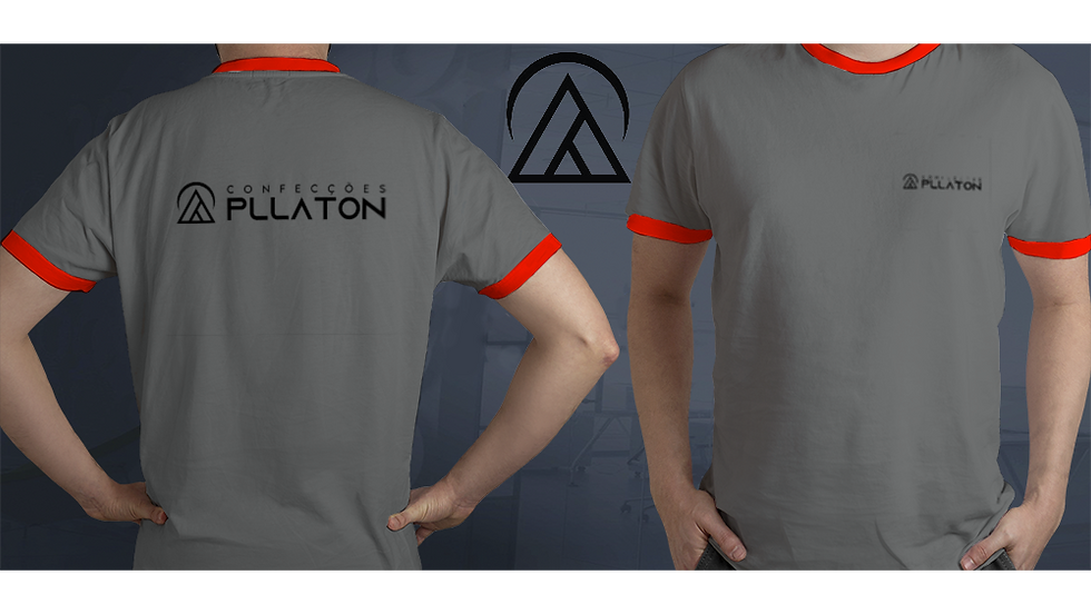 Miniatura: camiseta basica cinza personalizada