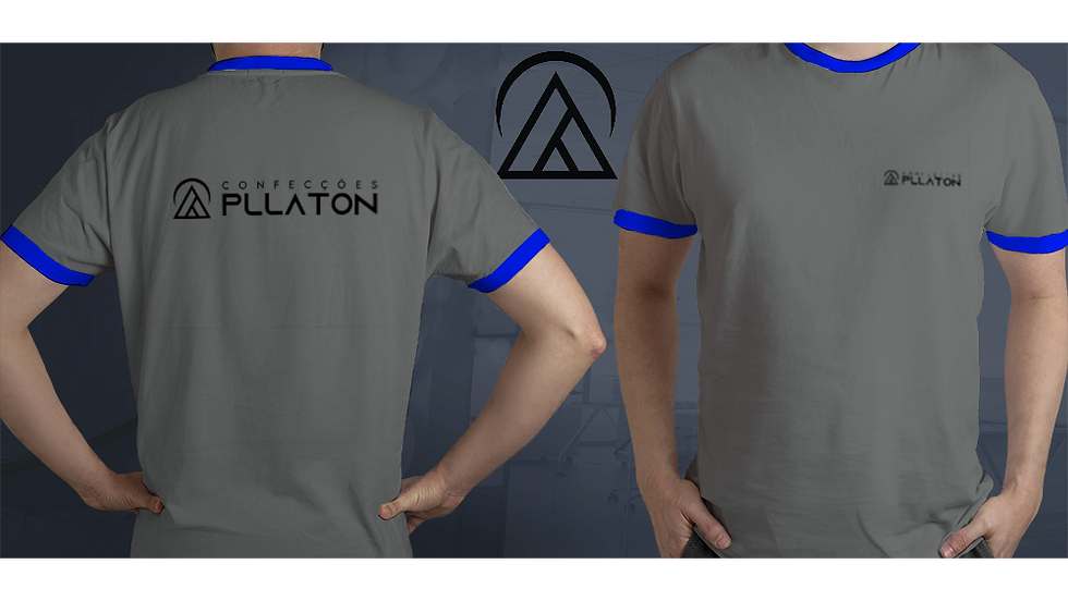 Miniatura: camiseta basica cinza personalizada