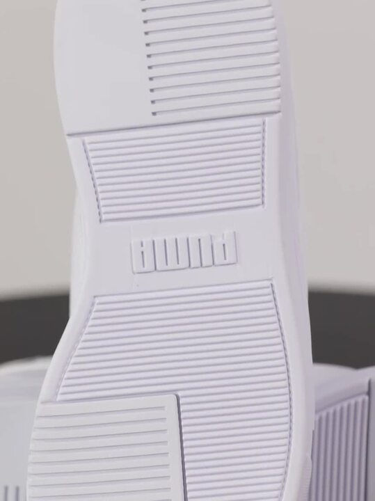 Thumbnail: Puma Unisex White Serve Pro Lite Leather Sneakers