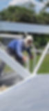Pool paint Screen LLC profesional painter painting a cage in white and using a painter mask