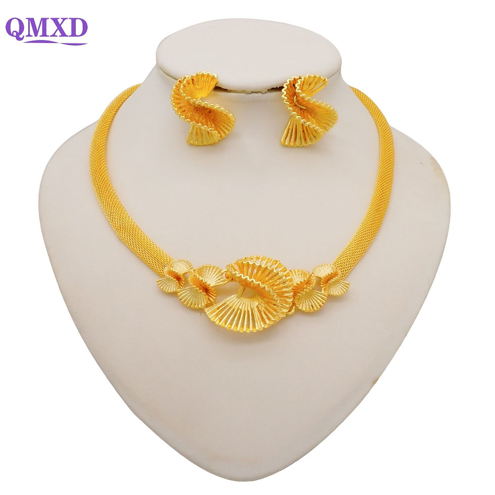 Küçük resim:  Bridal Tassel Flower Pendant Necklace Earrings