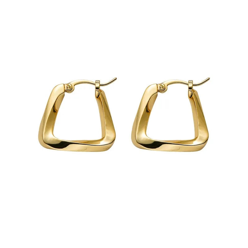 Miniaturebillede: Gold Plated Hoop Earring - Vintage Luxury
