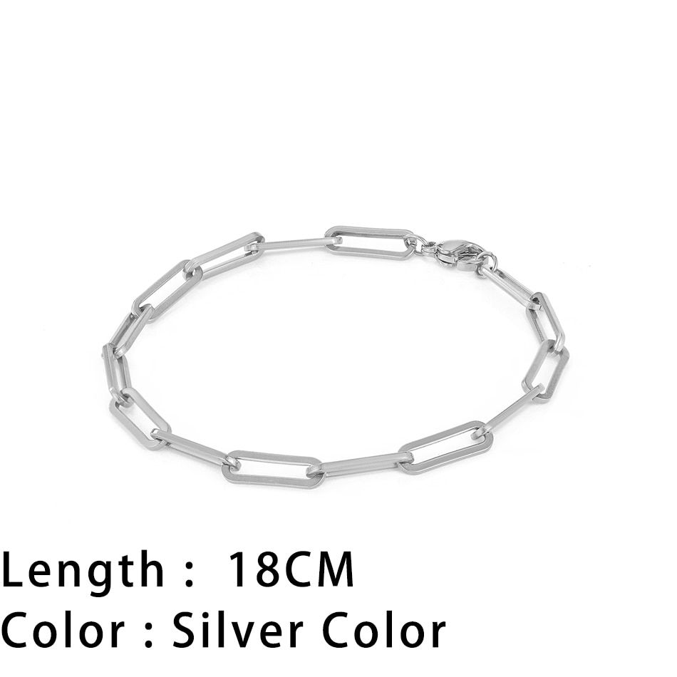 الصورة المصغرة: Classic Snake Chain Bracelets - Gold-Plated Stainless Steel, Various Sizes