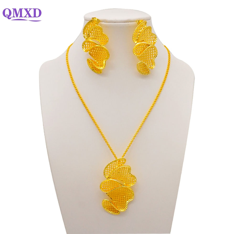 Miniaturebillede:  Bridal Tassel Flower Pendant Necklace Earrings