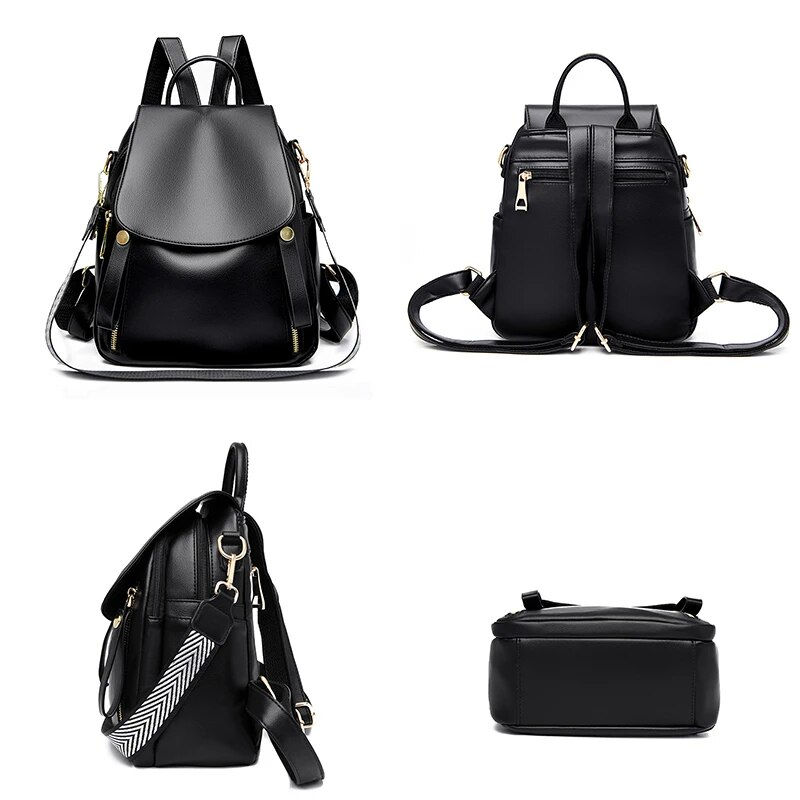 Миниатюра: High-Quality Leather Backpack - Designer Luxury
