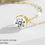 Thumbnail: 14K Gold Filled Moissanite Necklace 1.2CT | D Colour Solitaire Pendant.