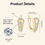 Miniaturebillede: Moissanite Clip On Earrings Aesthetic 925 Silver Hoop Huggie Earrings Jewellery