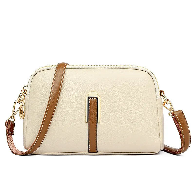 Миниатюра: 100% Genuine Leather Shoulder bag Women's Handbag Designer Cowhide Flap Bag