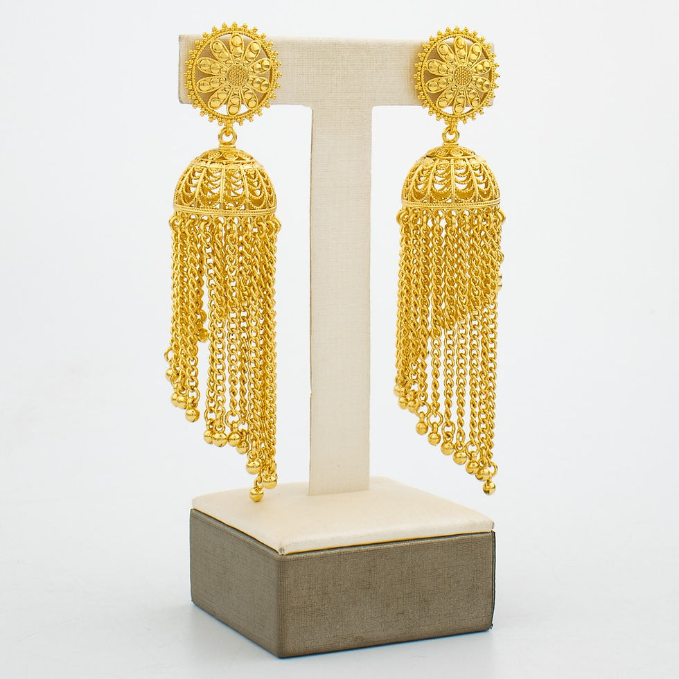 Миниатюра:  Tassel/ Drop Earrings 18k Gold Colour