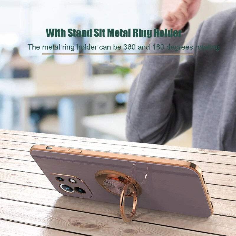 Miniaturbild: Luxury Plating Silicone Case for Xiaomi Mi 11 13 Lite 5G NE 11Lite Phone