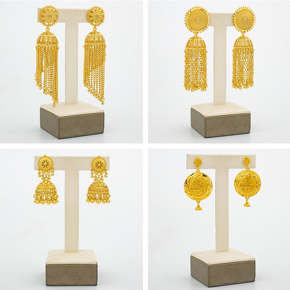 Miniaturebillede:  Tassel/ Drop Earrings 18k Gold Colour