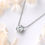 Küçük resim: (1ct 2ct 3ct) Moissanite Diamond Pendant Necklace Silver 925 Sterling Jewellery
